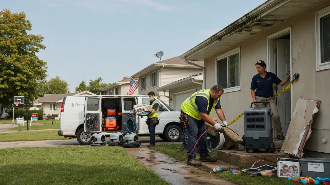 Water Damage Restoration in Prairie City, IL near me